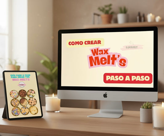 Taller (Manual + Videos) paso a paso para crear Wax Melts + 9 bonos de REGALO!